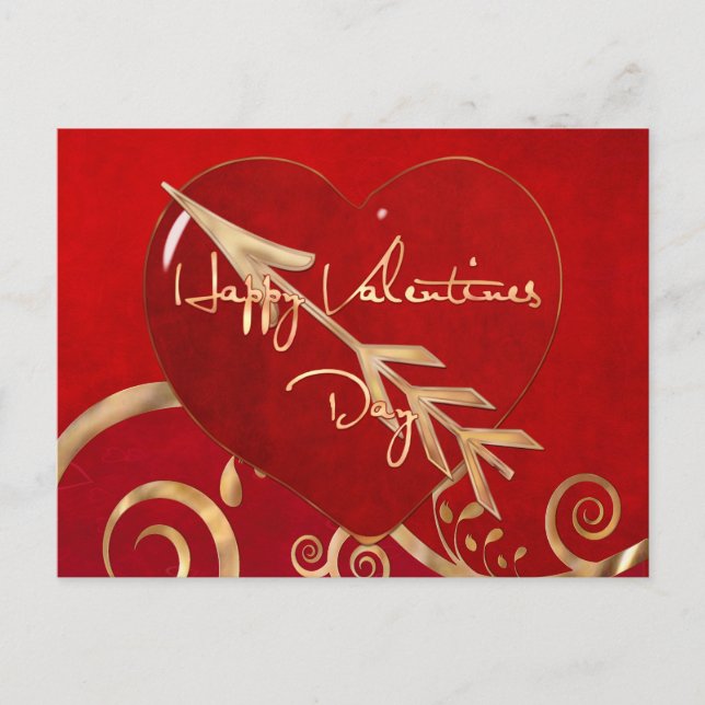 Cartes Pour Fêtes Annuelles Valentine Elegance (Devant)