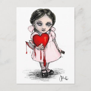 Cartes Pour Fêtes Annuelles Valentine fille malveillante