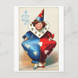 Cartes Pour Fêtes Annuelles Valentine Harlequin