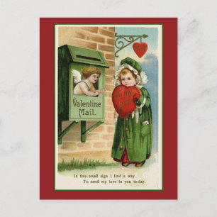 Cartes Pour Fêtes Annuelles Valentine Mail Vintage Heart Art