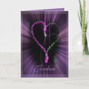 Cartes Pour Fêtes Annuelles Valentine Neon