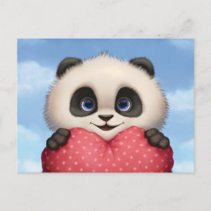 Cartes Pour Fêtes Annuelles Valentine Panda