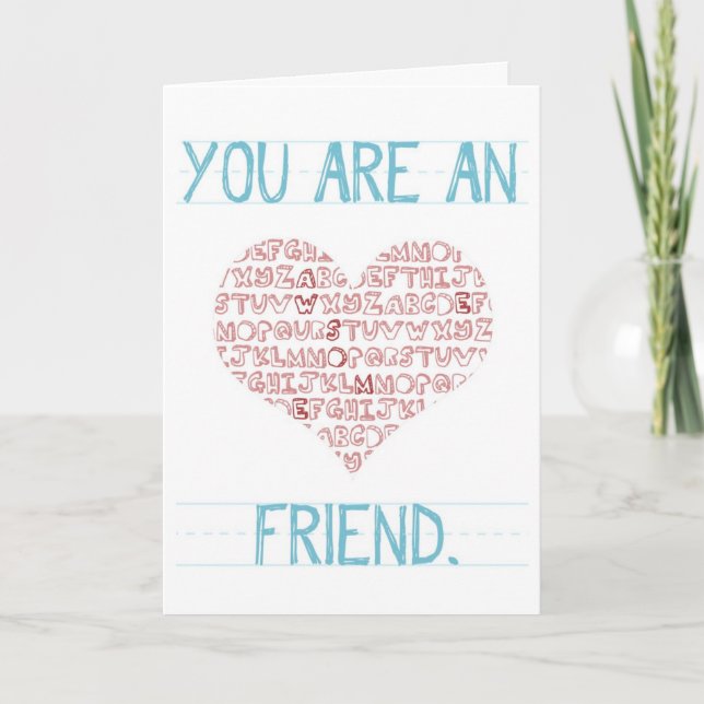 Cartes Pour Fêtes Annuelles Valentine pour ami (Devant)