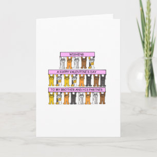 Cartes Pour Fêtes Annuelles Valentine pour Brother et son partenaire