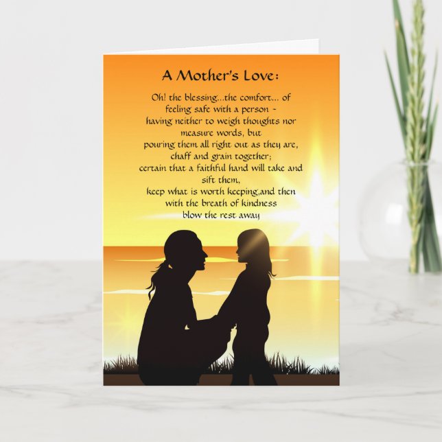Cartes Pour Fêtes Annuelles Valentine pour mère (Devant)