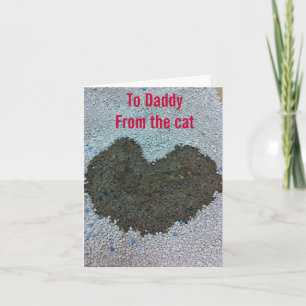 Cartes Pour Fêtes Annuelles Valentine pour papa du chat