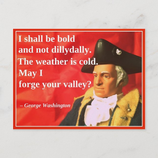 Cartes Pour Fêtes Annuelles Valentine présidentiel vilain : Forge de vallée (Devant)