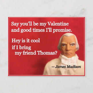 Cartes Pour Fêtes Annuelles Valentine présidentiel vilain : James et Thomas