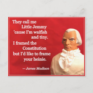 Cartes Pour Fêtes Annuelles Valentine présidentiel vilain : Madison l'auteur