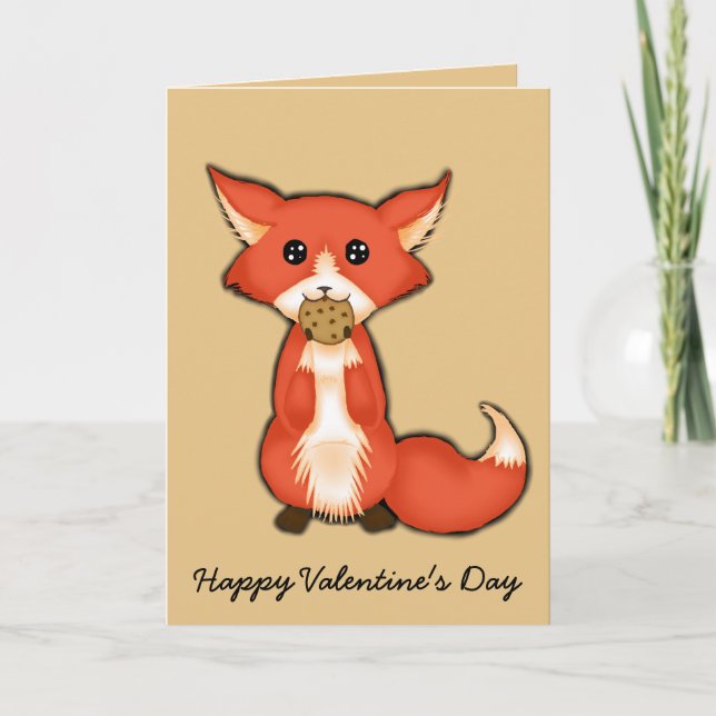 Cartes Pour Fêtes Annuelles Valentine rusé et doux (Devant)