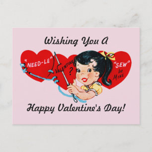Cartes Pour Fêtes Annuelles Valentine Sew Be Mine