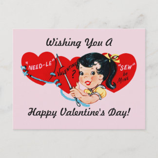 Cartes Pour Fêtes Annuelles Valentine Sew Be Mine