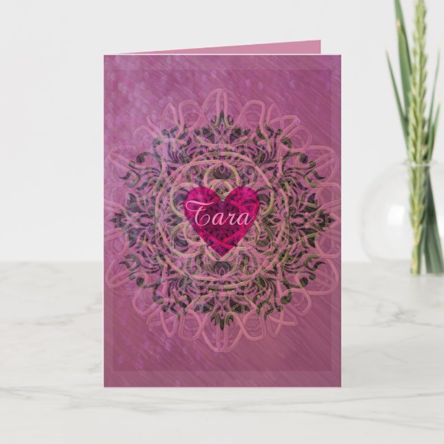 Cartes Pour Fêtes Annuelles Valentine Soft Heart (Devant)