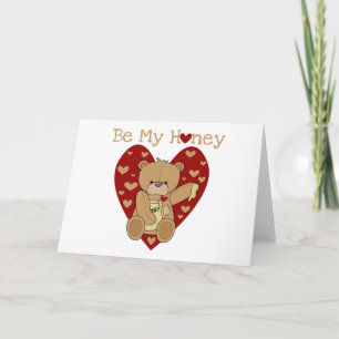 Cartes Pour Fêtes Annuelles Valentine soit mon T-shirts et cadeaux de miel