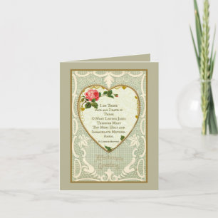 Cartes Pour Fêtes Annuelles Valentine St Louis De Montfort Prayer