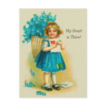 Valentine Sweet petite fille Oubliez-moi-non CC125