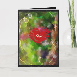 Cartes Pour Fêtes Annuelles Valentine Swirl