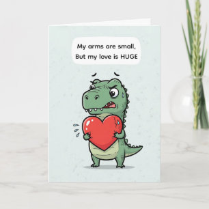 Cartes Pour Fêtes Annuelles Valentine T-Rex drôle – Je t'aime autant