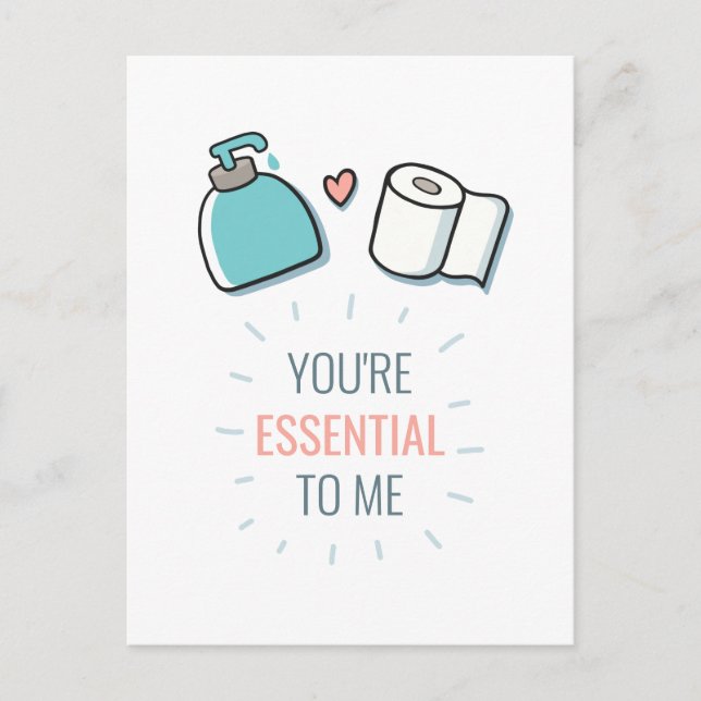 Cartes Pour Fêtes Annuelles Valentine, tu es essentiel pour moi (Devant)