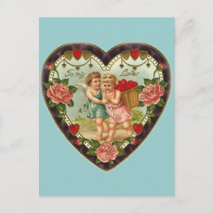 Cartes Pour Fêtes Annuelles Valentine victorien à mon amour II