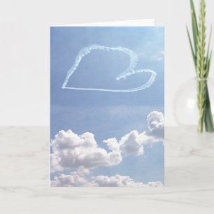 Cartes Pour Fêtes Annuelles Valentine (vide à l'intérieur) - Heart in the Sky 