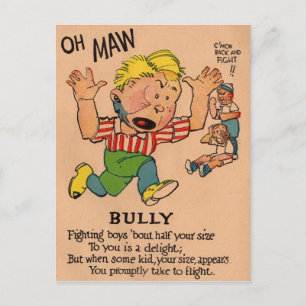 Cartes Pour Fêtes Annuelles Valentine vinaigre des années 1930 : le Bully