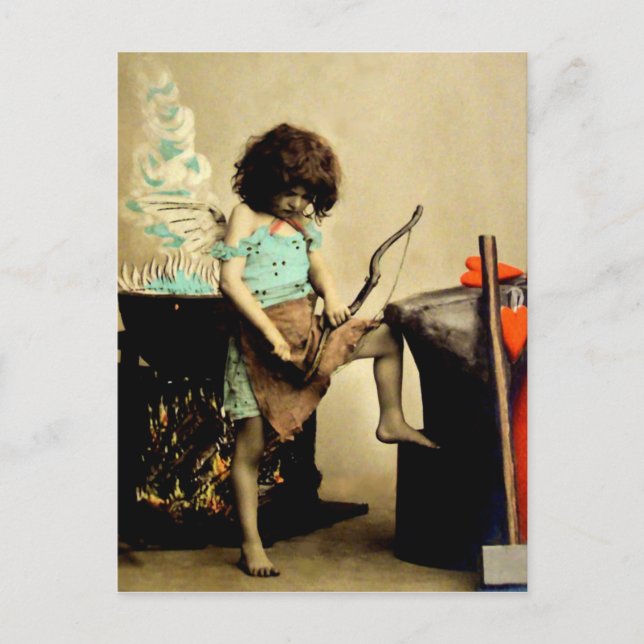 Cartes Pour Fêtes Annuelles Valentine vintage (Devant)