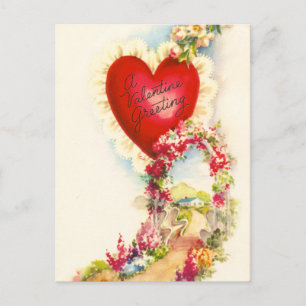 Cartes Pour Fêtes Annuelles Valentine vintage saluant