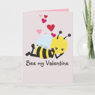 Cartes Pour Fêtes Annuelles Valentine's Day Bee My Cute Greeting card