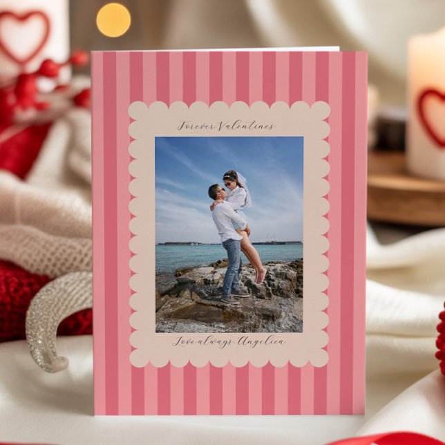 Cartes Pour Fêtes Annuelles Valentine's Day Custom Photograph Romantic (Créateur téléchargé)