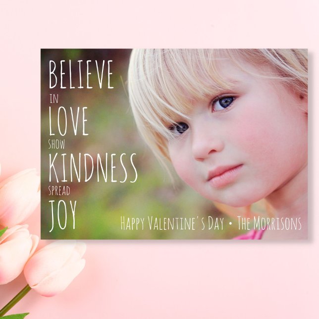 Cartes Pour Fêtes Annuelles Valentine's Day Hearts Love Kindness Joy Photo (Créateur téléchargé)