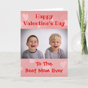 Cartes Pour Fêtes Annuelles Valentines Day Maman Monde Meilleur Jamais Enfants