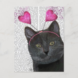 Cartes Pour Fêtes Annuelles Valentines de chat noir