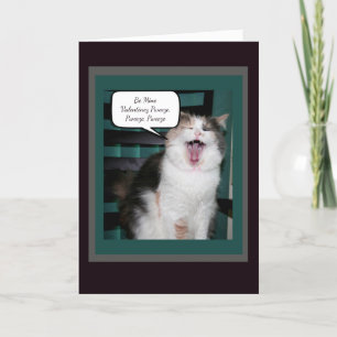 Cartes Pour Fêtes Annuelles Valentines de chats humoristiques