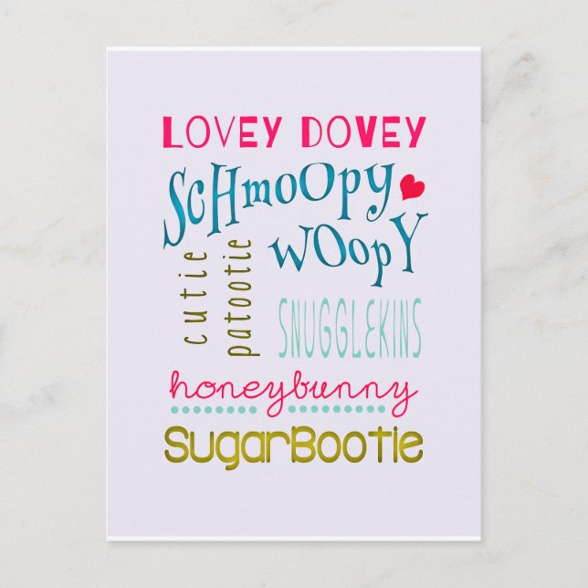Cartes Pour Fêtes Annuelles Valentines détrempés de Schmoopy (Devant)