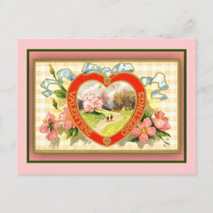Cartes Pour Fêtes Annuelles Valentine's Greeting Cards Pastoral Scene