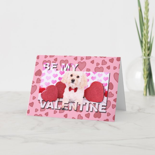 Cartes Pour Fêtes Annuelles Valentines - Havanese - maçon (Devant)
