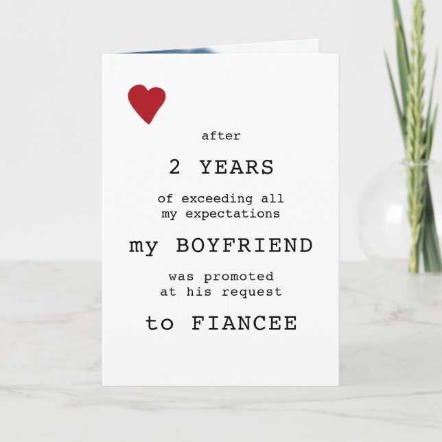 Cartes Pour Fêtes Annuelles Valentines Jour amour petit ami photo personnalisé (Devant)