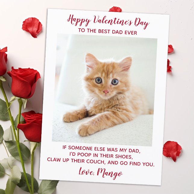 Cartes Pour Fêtes Annuelles Valentines Jour Meilleur Papa Jamais Personnalisé  (Créateur téléchargé)