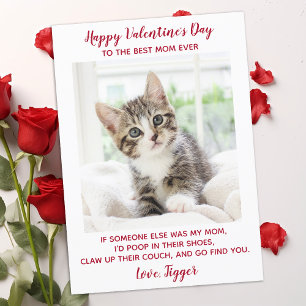 Cartes Pour Fêtes Annuelles Valentines Jour Meilleure Maman Jamais Personnalis