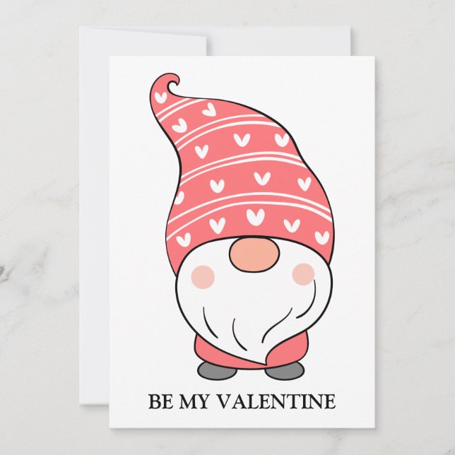 Cartes Pour Fêtes Annuelles Valentines Jour mignonne Amour Gnome de vacances (Devant)