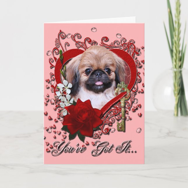 Cartes Pour Fêtes Annuelles Valentines - Key to My Heart - Beignets (Devant)