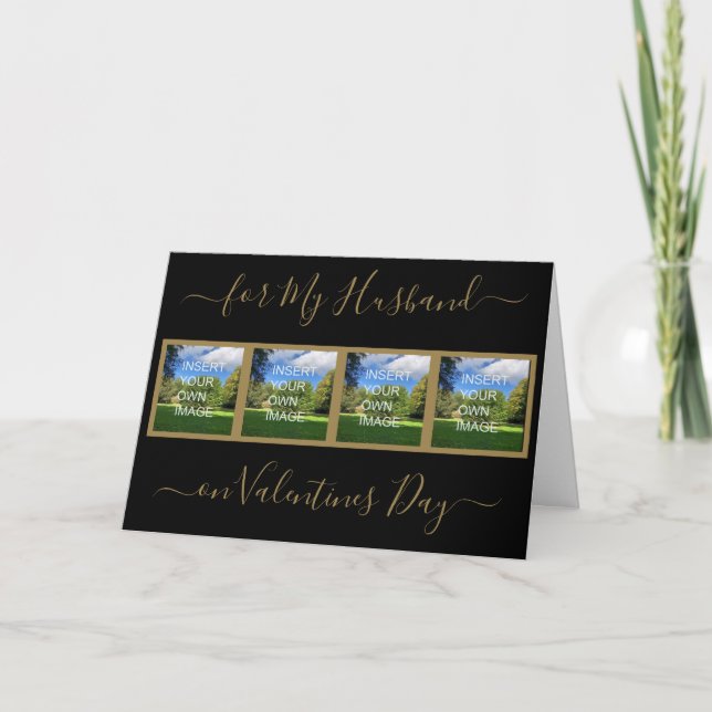 Cartes Pour Fêtes Annuelles Valentines maris personnalisées (Devant)