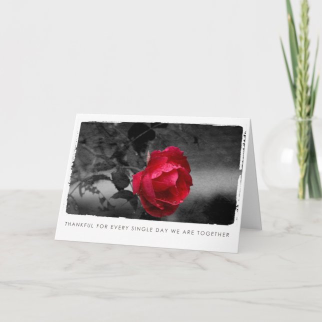 Cartes Pour Fêtes Annuelles valentines photographie rose (Devant)