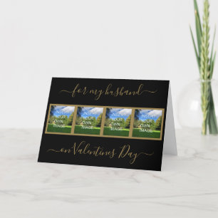 Cartes Pour Fêtes Annuelles Valentines pour mari de collection de photos perso