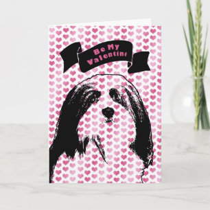 Cartes Pour Fêtes Annuelles Valentines - silhouette de Havanese