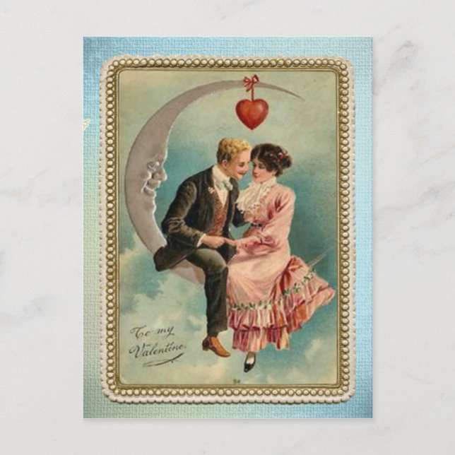 Cartes Pour Fêtes Annuelles valentines victoriennes (Devant)