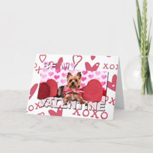 Cartes Pour Fêtes Annuelles Valentines - Yorkie - lutin