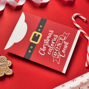 Cartes Pour Fêtes Annuelles Valises de Noël amusantes Père Noël combinaison ro