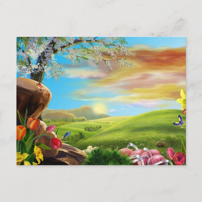 Cartes Pour Fêtes Annuelles Vallée de Pâques (Devant)